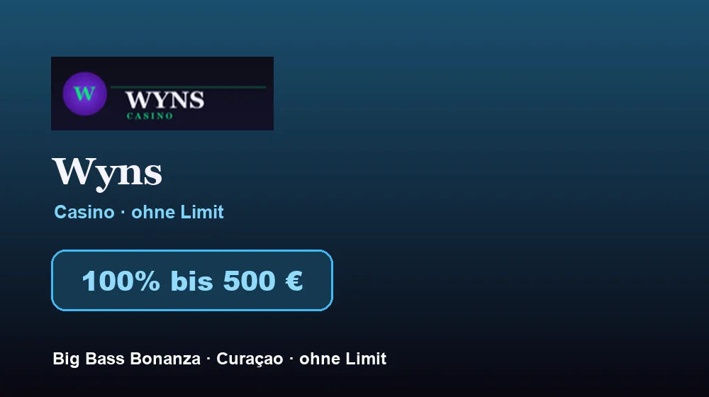 Screenshot von Wyns Casino